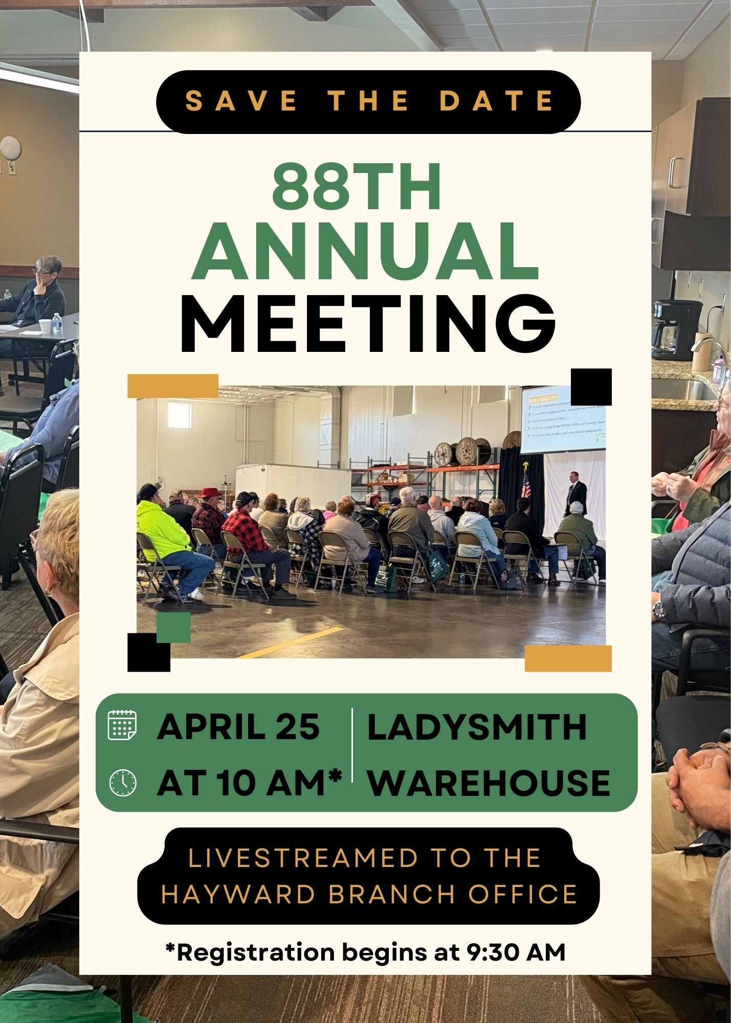 save the date for the upcoming annual meeting